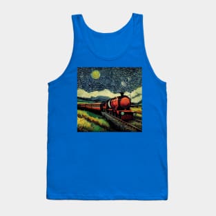 Starry Night Wizarding Express Train Tank Top